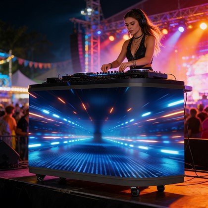 Display LED pentru cabina DJ